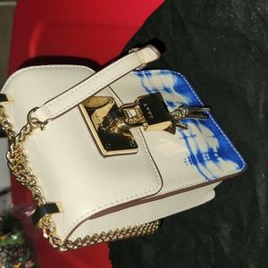 DKNY Leather Tie Dye Phone Bag